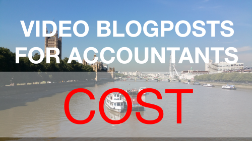 Video Blogposts for Accountants - Cost